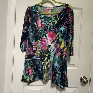 Colorful Abstract Women's Top